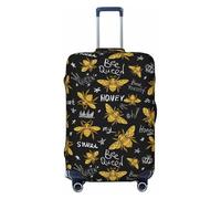 bee golden sweet cool black Travel Luggage Covers - Elasticity Suitcase Covers Protector for Luggage 18-32 Inch