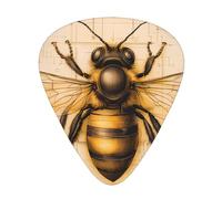 Bee Guitar Picks Gift Set - Smooth Durable Plectrums For Acoustic, Electric & Bass Guitar, Perfect Present For Guitar Lovers & Musicians