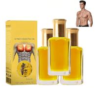 Bee Gynecomastia Oil, Thermofirm Skin Contour Lotion, Natural Breast Toner, for Men, Can Help Strengthen Chest Muscles Skin Tightening Massaging Care (3Pcs)