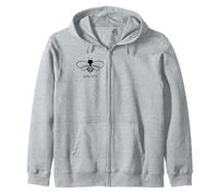 Bee Happy Be Happy Cute Happiness Joy Inspiration Zip Hoodie