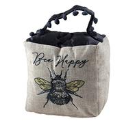 Bee Happy Doorstop (Linen/Polyester)