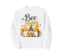 Bee Happy Gnomes With Honey Bees Cute Beekeeping Design Sweatshirt