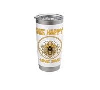 BEE Happy HIVE Five Funny Honey Producers Save the Bees Stainless Steel Insulated Tumbler