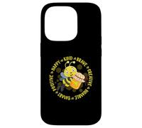 Bee Happy Kind Brave Humble Smart Positive Bumble-bee Case for iPhone 14 Pro