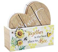 Bee Happy Wooden Coasters Set of 4