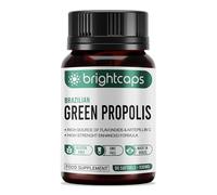 Bee Health Propolis | Brazilian Green Propolis | 87% Dry Extract | Immune System Booster | High Artepillin C - Immunity Support | 54mg Phenolic Compound & 21mg Flavonoids