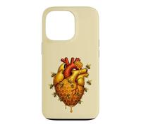 Bee Heart Anatomy Honeycomb Beekeeper Nature Pollinator Cute Case for iPhone 13 Pro