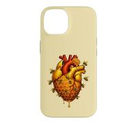 Bee Heart Anatomy Honeycomb Beekeeper Nature Pollinator Cute Case for iPhone 14