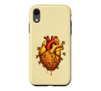 Bee Heart Anatomy Honeycomb Beekeeper Nature Pollinator Cute Case for iPhone XR