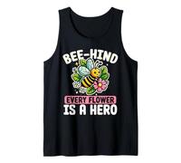 Bee-hind Every Flower is a Hero Cute Pollinator Tank Top