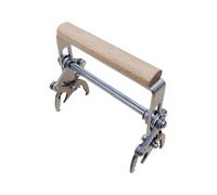 Bee Hive Frame Grip - Anti-Slip Stainless Steel Ergonomic Wooden Handle , Hive Frame Lifter Gripper | Practical Honey Harvesting Tool For Beekeepers Apiary Equipment Garden Beeware