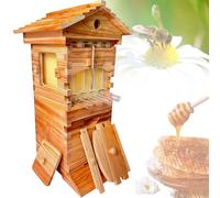 Bee hive, Self-Flow Honey Beehive with 4 Auto Frames & 6 Brood Frames