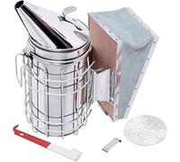 Bee Hive Smoker Stainless Steel Beekeeper Tool Kit with Heat Shield 2 Type Hive Tools Beekeeping Equipment Gekufa