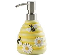 Bee Hive Soap Dispenser | Bee Decor Handsoap Dispenser | Beehive Shape Refillable Soap Dispenser With Pump,Beehive Decorative Hand Pump Refillable Soap Dispenser