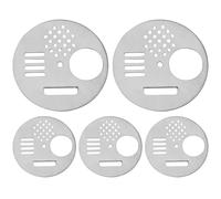 Bee Hive Tool, 5Pcs 2.7 Inch Round Stainless Steel Bee Hive Tool Beehives Nest Door, Rotatable Practical Entrance Disc Beekeeping Equipment