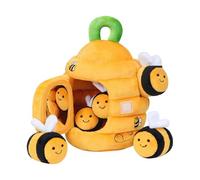 Bee Hive Toy - Honey Bee Toys, 18cm Educational Learning Activities for Classroom, Interactive Learning Component with Wooden Material, Cognitive Development for Color Recognition Fine Motor Skills