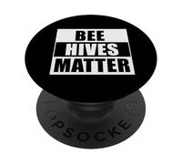 Bee Hives Matter Funny Beekeeping Pollinator Awareness PopSockets Adhesive PopGrip