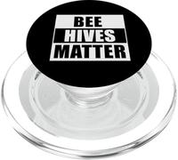 Bee Hives Matter Funny Beekeeping Pollinator Awareness PopSockets PopGrip for MagSafe