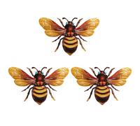 Bee Home Decor - Bee Decorations For Home,Indoor Yellow 3X Sculptures, Rust-Proof Weather-resistant For Exterior Patio, Front Door, Yard, Garden, Party