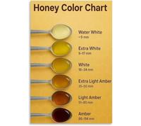 Bee Honey Shade Chart Poster Classroom Science Decor | Helps students learn how flower type affects final color(Framed,16x24inch(40x60cm))