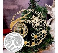 Bee Honeycomb Metal Die Cuts, Bee Honeycomb Metal Cutting Dies Cut Stencils for DIY Scrapbooking Cards Decorative Embossing Paper Dies for Scrapbooking Card Making