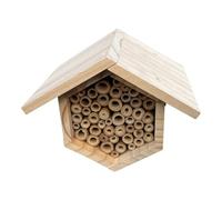 Bee Hotel | Hexagonal Beehive with Tubes - Handmade Native Beehive | for Yards, Porches, Laws, Courtyards, Balconies, Patios