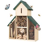 Bee Hotel, Ladybird House for the Garden, Hanging Ladybird House Made of Wood, Decorative Garden Protection for Ladybirds, Lacewings and Bees, Nesting Place for the Yard