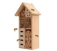 Bee House Hotel - Wooden Mason Bee Butterfly House Hotel Hanging Hotel for Bees, Butterflies, Ladybirds, Useful Habitat for , Hotelga