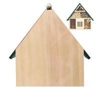 Bee House, Wooden Weatherproof Yard Decoration, Butterfly Hotel, Garden Habitat, for Tree, Backyard, Balcony, Patio, Courtyard, Park, Farm, Forest