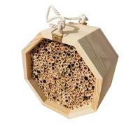 Bee Houses The Garde - Decorative Bee Protection, Handmade Wooden Structure, Compact, Functional Design, Protective Compartments with Hanging or Stand Mounting | for Pollinator Attraction Flower Ga