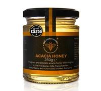 Bee HURO Honey Raw Acacia Honey - 100% Pure Honey Raw Unpasteurized with No Added Sugar or Preservatives - 250g