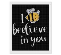 Bee I Believe in You Adults Diamond 5D Painting Kit Square Drill DIY Art Craft Wall Decor