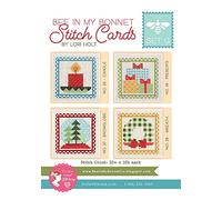 Bee In My Bonnet Cross Stitch Cards Set G by Lori Holt. Pattern ONLY not a kit