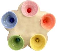 Bee Insect Drinking Cup,2024 New Colorful Bee Insect Drinking Cup,Bees Need Safe Places to Drink,Thirsty Pollinators Need a Drink,Bee Cups Collect a Teaspoon of Water,Drinking Cup for Bees (Colorful)