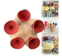 Bee Insect Drinking Cup,Bees Need Safe Places to Drink,Thirsty Pollinators Need a Drink,Bee Cups,Colorful bee Insect Drinking Cups for Garden (Red)