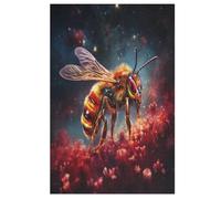 Bee Jigsaw Puzzles for Kids 1000 Pieces 3d Wooden Puzzle Decompression Game for Adults Women Girl Educational Game Toys （78×53cm）
