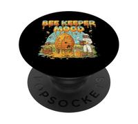 Bee Keeper Mood Funny Honey Bee Beekeeper PopSockets Adhesive PopGrip