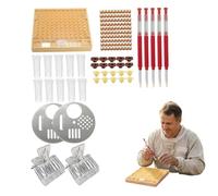Bee Keeping Starter Kit, Beekeeping Supplies Kit, Plastic Queen Rearing System with Grafting Tool, Cell Cups, and Beehive Accessories for Hive Management, Grafting Tool