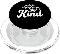 Bee Kind Honeycomb Cute Positive Nature Message Artwork PopSockets PopGrip for MagSafe
