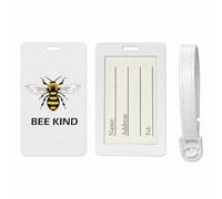 Bee Kind Luggage Tag | Travel ID Suitcase Identification be Kind Spread The Love
