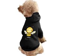 Bee Kind Printed Dog Hoodie Breathable Soft Cat Sweatshirt for Small Medium Large M