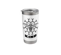 Bee Kind Save The Bees Earth Environmentalist Climate Change Stainless Steel Insulated Tumbler