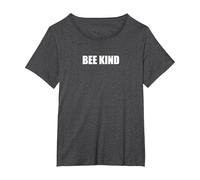 Bee Kind T-Shirt, Women's Plus, Dark Heather Grey, 4X