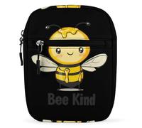 Bee Kind Trendy Crossbody Bag for Men Women Small Satchel Men Sling Adjustable Shoulder Strap Messenger