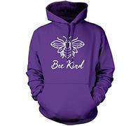 Bee Kind - Unisex Hoodie - Kindness Bees Manchester XL Purple