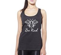 Bee Kind - Womens Vest Tank Top - Kindness Bees Manchester M Black