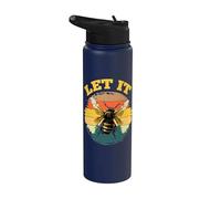 Bee Let it Beekeeper Honeybee Beekeeping Stainless Steel Insulated Water Bottle