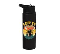 Bee Let it Beekeeper Honeybee Beekeeping Stainless Steel Insulated Water Bottle