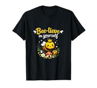 Bee-Lieve in Yourself Honeybee Crown Cottagecore T-Shirt