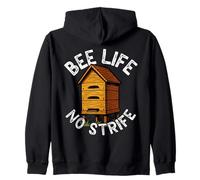 Bee Life No Strife Beekeeper Chill Hive Zip Hoodie